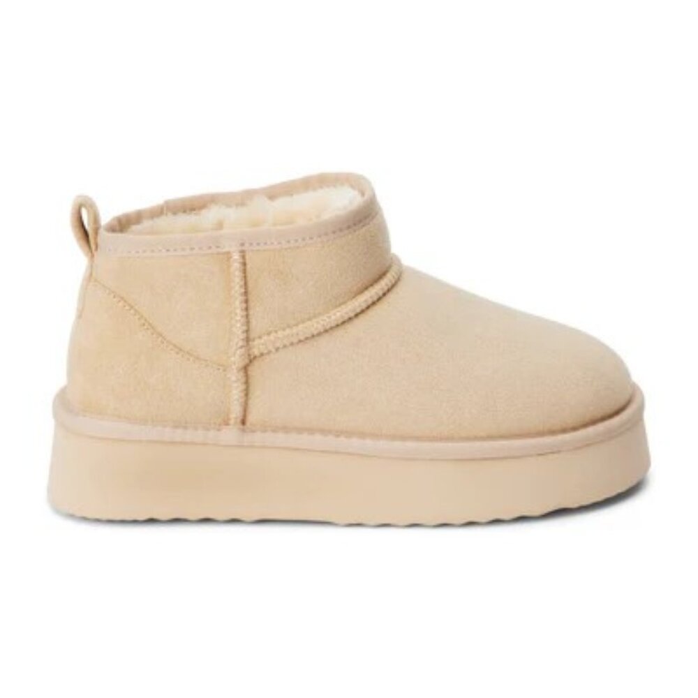 Beach by Matisse Women's 8 Breckenbridge Vegan Faux Fur Platform Ankle Booties